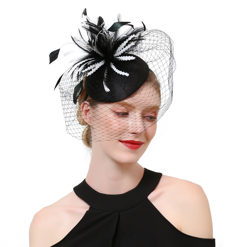 Wholesale Colorful Broach Flower Fascinator Hat