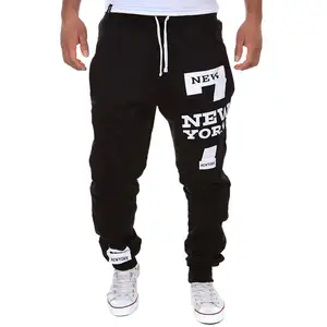 Großhandel einfarbige Sportbekleidung Slim Fit Herren Fitnessstudio Hosen Jungs Schnüre lockere Hüften Jogger mit Taschen