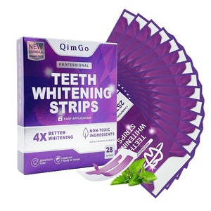 Bandes blanchissantes pour les dents, soins dentaires avancés, patchs blanchissants, éliminent les taches, formule douce, sans danger pour l'émail, utilisation à domicile, application facile - Product Image 5