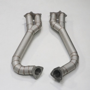 ท่อไอเสียแบบตรงประสิทธิภาพสูง สแตนเลสสตีล พร้อมแผ่นกันความร้อน สำหรับ Porsche 718GTS GT4 4.0L (2020-2022) - Product Image 3