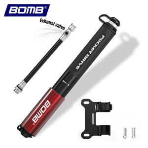 Pompe à vélo BOMB MTB, pompe à pneus pour cadre de vélo, accessoires de vélo en alliage d'aluminium, mini pompe à main portable pour pneus de vélo de montagne et de route - Product Image 1