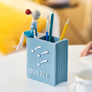 Cute <strong>Girl</strong> Pen Holder Resin Character Model Modern Home Decoration <strong>Bedroom</strong> Study Desktop <strong>Accessories</strong> Children's Stationery Gifts - Product Image 6