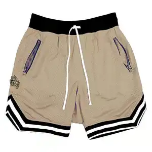 Aus gezeichnete Qualität Bequeme Polyester Gym Shorts Lässige Tasche Reiß verschluss Shorts Strand Schnellt rocknende Laufs horts für Männer