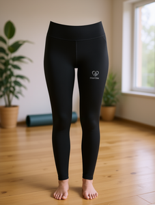 Leggings da Yoga Mashum a Vita Alta Senza Cuciture in Spandex e Poliestere con Logo sul Gambeletto Destro - Product Image 2