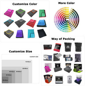 منشفة تجفيف للسيارة كبيرة بحلقات ملتوية من الألياف الدقيقة، قماشة تنظيف وتفصيل السيارات من المايكروفايبر للعناية بالسيارات - Product Image 4