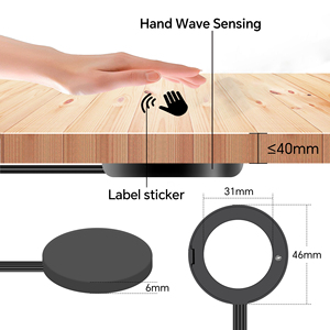 12V bảng gỗ thông minh LED <span class=keywords><strong>dimmer</strong></span> điều khiển tay quét Tủ ánh sáng bên trong liên hệ với cảm biến cảm ứng chuyển đổi - Product Image 2