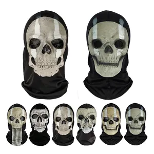 Custom Halloween Call of Duty Series Mask Ghost Costume Call of Duty Masquerade Latex Mask Scary Ghost Face Mask