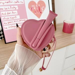 กระเป๋าใส่<span class=keywords><strong>ลิปสติก</strong></span>และลิปกลอส Rhode Lip Silicone รูปหัวใจ พกพาสะดวก ใส่หูฟังได้ กระเป๋าสตางค์ใบเล็ก เนื้อสัมผัสนุ่ม - Product Image 3