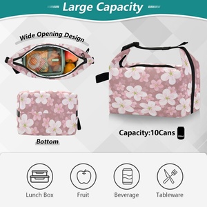 Custom Hau Printed Hawaii Life Thermal Insulated Cooler Bag Popular Eco-Friendly Portable and Reusable Lunch Bag - Product Image 5