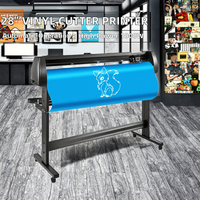 Nieuwe 28 inch volautomatische grafische snijplotter stickerprinter vinyl & papier reclamebordmachine automatische contour decal snijmachine