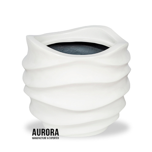 Maceta de fibra de vidrio decorativa barata personalizada de diferentes tamaños personalizada de fábrica macetas de interior embalaje personalizado - Product Image 3