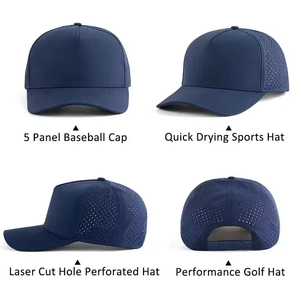 Casquettes de golf et casquettes de baseball personnalisées avec logo, 5 panneaux, imperméables, perforées au laser - Product Image 5