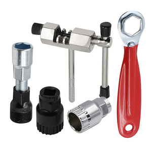 Kits d'outils de réparation de vélo enlèvement du volant moteur de vélo coupe-chaîne extracteur de manivelle clé à vélo support de <span class=keywords><strong>Cassette</strong></span> extracteur ensembles - Product Image 1