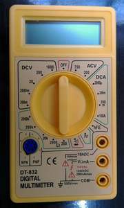 DT838 デジタルマルチメーター ストレージプロフェッショナルメーター 自動電圧計 AC DC 抵抗 ハンドヘルドテスター - Product Image 3