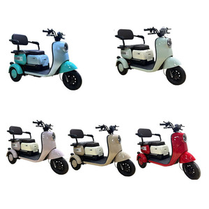 Triciclo eléctrico familiar de tres ruedas con toldo rígido impermeable para viajes al aire libre - Product Image 5