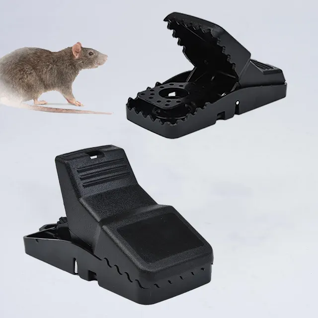 Kunststoff-Mäuse fänger Tragbare schwarze Ratten abwehrmittel Multi Catch Mouse Trap Clamp