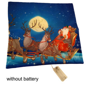 Housse de <span class=keywords><strong>coussin</strong></span> avec lumière LED, taie d'oreiller de noël, 18x18 pouces, 1 pièce - Product Image 4