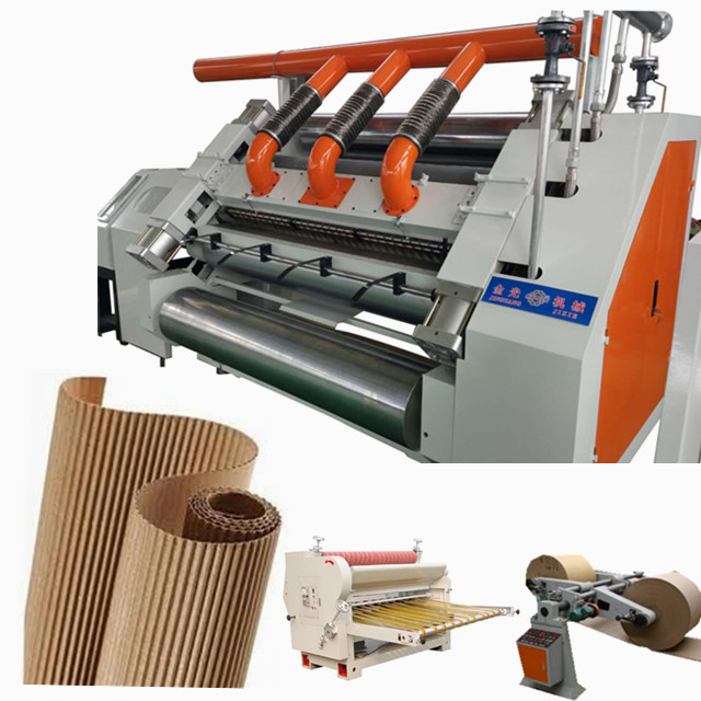 Fully automatic single-sided e-groove corrugated cardboard carton ...