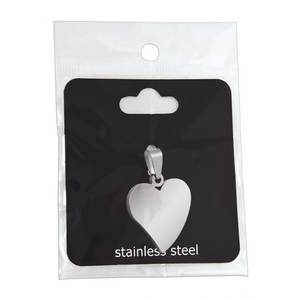 Colgante y Amuleto de Corazón de Acero de 24x26mm - Product Image 2