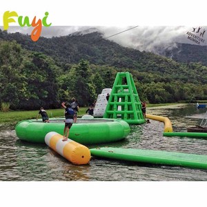 Circuito de Obstáculos Inflable Acuático, Isla Inflable para Diversión de Verano, Brincolín Inflable para Juegos Acuáticos - Product Image 2
