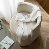 Tabouret de maquillage rotatif moderne de luxe léger, chaise de maquillage, tabouret avec dossier et roulettes silencieuses, idéal pour salon, chambre à coucher