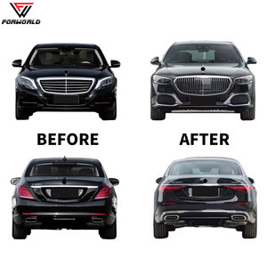 Kit Completo de Carrocería FW Factory, Parachoques Delantero y Trasero, Rejilla, Guardabarros, Capó, Faros para BENZ Clase S W222 2014-2020, Actualización a W223 2024 <span class=keywords><strong>Maybach</strong></span> - Product Image 5