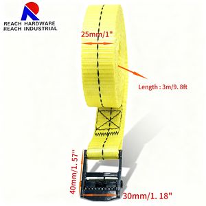 Correa de Amarre con Hebilla de Leva de Nailon de 1 Pulgada, Ajustable, Resistente, con Trinquete para Carga, Kayak, Bicicletas - Product Image 2