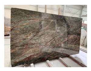 Losas de Mármol Verde Selva Tropical, Piedra Natural Pulida de Lujo, Impermeable, Decoración Moderna para Paredes Interiores de Villas, Encimeras, Baños y Pisos - Product Image 2