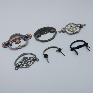 Retro Metal <b>Bag</b> Handles Vintage Style Copper Color Hardware Accessories for DIY <b>Bags</b> and Boxes High Quality - Product Image 1