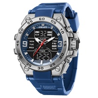 SMAEL Nouvelle Arrivée 8138 Montre Sport Homme Analogique-Numérique Étanche 5 ATM Alarme Chronographe Chronomètre Quartz