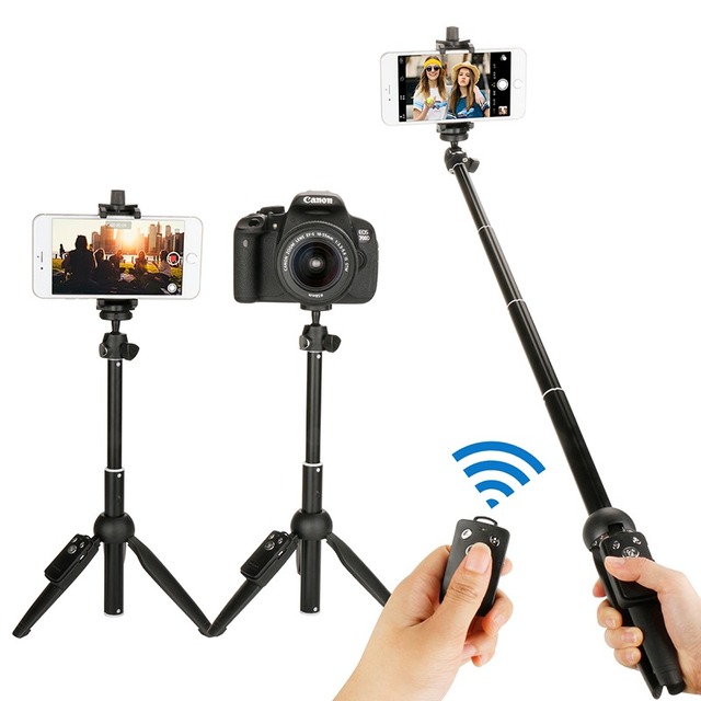 Best Seller YT9928 Wireless BT Remote Handheld Monopod Phone Clip Holder Mini Phone Tripod Selfie Stick