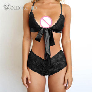 Hoge Kwaliteit Sexy Ondergoed Dames Sexy Borduurwerk Kant Slipje En Bh 2 Delige Set Voor Vrouwen - Product Image 3