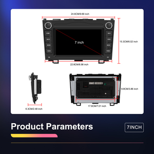 Radio de Coche Android Hikity 2 Din de 7'' para Honda CR-V 2007 2008 2009 2010 <span class=keywords><strong>2011</strong></span>, CarPlay Inalámbrico, Android Auto, GPS, WIFI, Proveedor Mayorista - Product Image 5