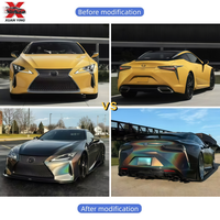 Kit aérodynamique en fibre de carbone Toms Style pour Lexus LC500 LC500h : Lame avant, jupes latérales, diffuseur arrière – Pièces de tuning extérieur pour voiture