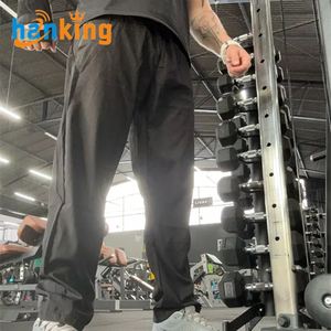 Ehanking Men's Lightweight Mid Waist <b>Slim</b> Fit Straight Quick Drying Eco-Friendly Outdoor Casual Sports <b>Jogger</b> Pants - Product Image 2