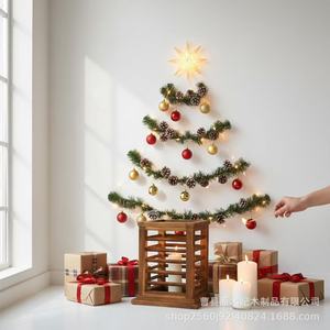 Wooden <b>Lantern</b> Plant Stand Square Retro Home Decoration <b>Candle</b> Holder Solid Wood Craft Decorative Ornament - Product Image 3