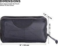 Pochette en filet EDC, organisateur modulaire pour sac à dos, panneau d'insertion, pochette utilitaire avec fermeture auto-agrippante et fermeture éclair, sac de rangement