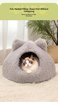 Vente en gros de lits pour animaux de compagnie en forme de tête de chat et de chien, avec un matériau doux et respirant, pour toutes les saisons