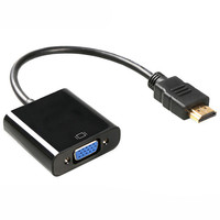 Adaptador Convertidor HDMI a VGA, Cable de Conversión HDMI, Full HD 1080P HDTV, HDMI Macho a VGA Hembra para PC, Computadora Portátil, Hdmi2vga
