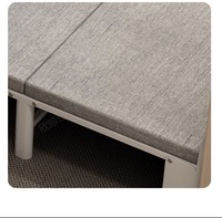 Lit d'étude moderne, simple et rétractable, pliable, multifonctionnel, bibliothèque de bureau intégrée, armoire, lit à panneau invisible mural