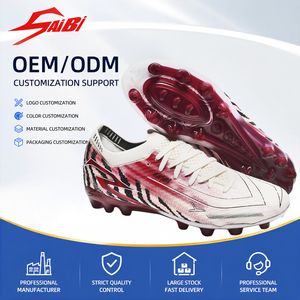 Scarpe da Calcio Professionali FG, Stile Collarino, Traspiranti, per Erba Artificiale, per Giocatori Junior e Uomini - Product Image 1