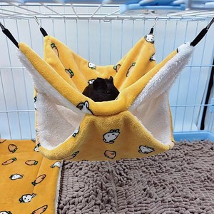 Cute Plush Cotton <strong>Hamster</strong> <strong>Hammock</strong> and Pet Cage House Small Animal Supplies for Guinea Pig Ferret Nesting - Product Image 5