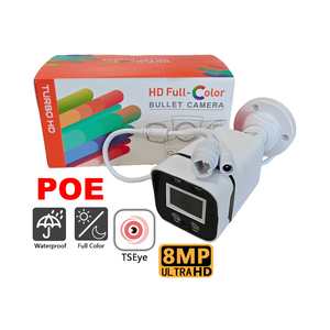TSEye 4MP CMOS IP67 Waterproof Full Color Night Vision Security Camera One Way Audio Human Motion Tracking POE Network Camera - Product Image 1