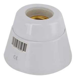 Portalámparas de cerámica E27, blanco, ideal para lámparas de mesa y de techo, resistente al calor para un uso seguro. - Product Image 3