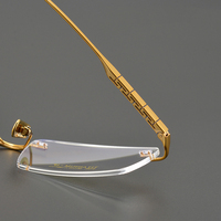 Montures de lunettes unisexes en titane, rectangulaires, avec motif imprimé, pour hommes, de Shenzhen