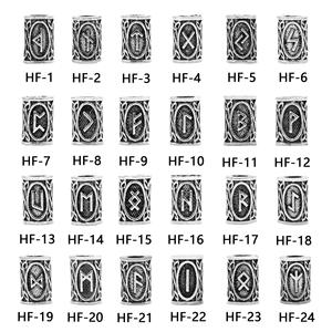 Cuentas de rastas con letras, cuentas de barba, cuentas de posicionamiento de acero inoxidable Retro-Accesorios de joyería DIY - Product Image 6