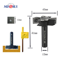 Fraise de surfaçage Miaorui pour planches de surf, 45 mm, pour égalisation de dalles CNC, inserts en carbure, acier allié 40CrMoTi, queue de 12 mm, OEM