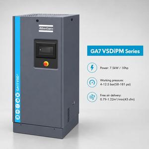 Atlas Copco Hot Selling 10HP 7.5kw 7bar 8bar 10Bar 13bar 220V 380V IP54 Fixed Speed Industrial Rotary Screw air Compressor - Product Image 2