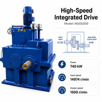 Boîte de vitesses de réduction de vitesse haute performance NANJING CHUANGLI série NGGS 740 kW 15000 tr/min à 1500 tr/min pour turbines à vapeur et entraînements de générateurs