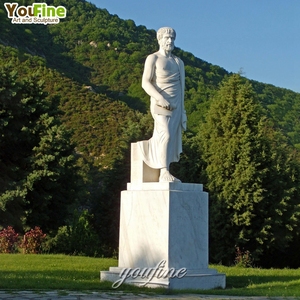 Yaşam boyutu Philosopher açık bahçe beyaz mermer <span class=keywords><strong>Aristotle</strong></span> düşünme heykel heykeli - Product Image 1